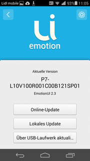 Huawei installs Android 4.4.2 KitKat with its proprietary EmotionUI version 2.3.