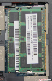 The Envy dv6 has two RAM slots.