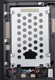 The hard disk can be quickly swapped out.