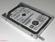 Both thick (9.5 mm) and thin (7 mm) hard drives fit within the HDD cage.