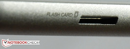 The microSD card slot.
