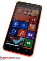 The Nokia Lumia 1320 features a very rigid build.