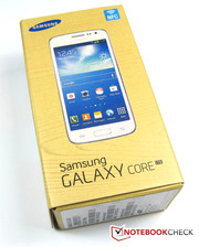 The box of Samsung's Galaxy Core LTE SM-G386F includes...
