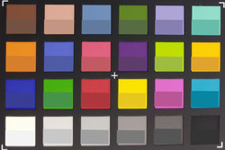 ColorChecker Passport: The reference colors are displayed in the lower half of each patch.