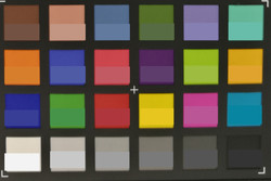ColorChecker Passport: The target color is displayed in the bottom half of each patch.