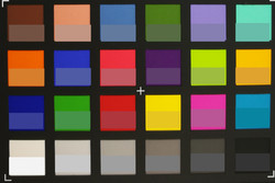 ColorChecker Passport: The target color is displayed in the lower part of each patch