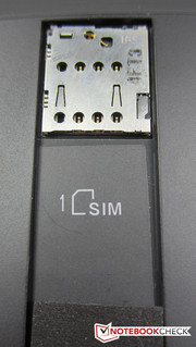 ...the slot for a micro-SIM card...