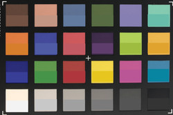 ColorChecker Passport: the reference color is displayed in the lower half (wide angle)