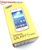 The box of Samsung's Galaxy S Duos 2 GT-S7582 includes...