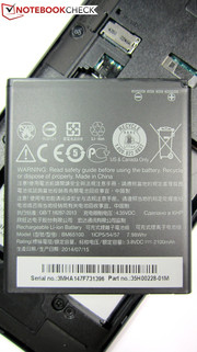 ...gives access to the replaceable 7.98 Wh battery.