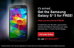 Free Samsung Galaxy S5 from Verizon Wireless