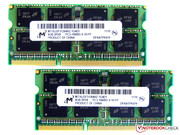 Two 4 GB memory modules.