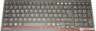 Fujitsu does not treat the keyboard to a backlight