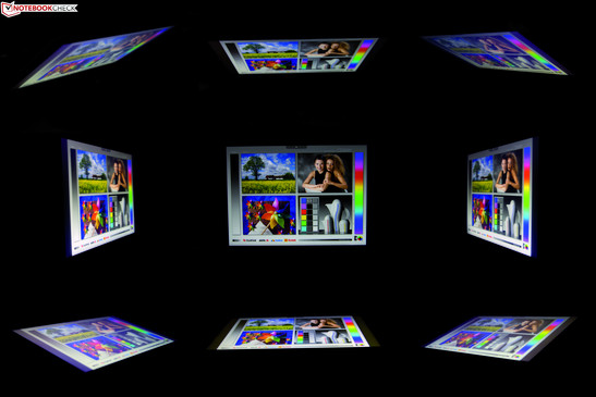 Viewing angles: Fujitsu Stylistic Q550 Tablet/MID Viewing angles: Fujitsu Stylistic Q550 Tablet/MID