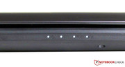 Several white LEDs blink at the front Several white LEDs blink at the front