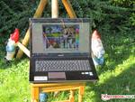 The Lenovo notebook is only suitable for outdoor use within limits