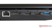 Many of the interfaces are on the left side of the notebook Many of the interfaces are on the left side of the notebook