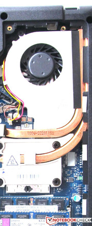 Two heat pipes are used inside the G770
