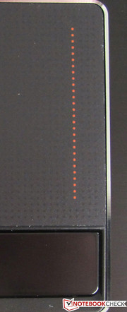 2-way scroll area on the touchpad 2-way scroll area on the touchpad
