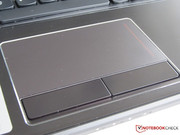Large touchpad with two buttons