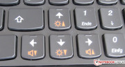 The orange markings are difficult to see in dim surroundings The orange markings are difficult to see in dim surroundings