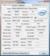 Lenovo 3000 N200: GPU-Z