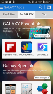 …apps specially made for Galaxy smartphones.