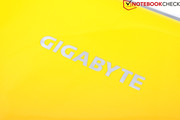 Reflective Gigabyte logo.