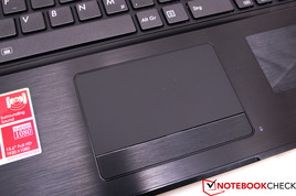 The touchpad is small, but very responsive.