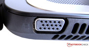 Connector for external VGA monitors Connector for external VGA monitors