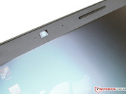 A WebCAM is centered above the display A WebCAM is centered above the display