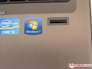 One of many security features of the HP ProBook: the fingerprint reader. One of many security features of the HP ProBook: the fingerprint reader.