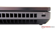 Another security feature: the Kensington lock slot. Another security feature: the Kensington lock slot.