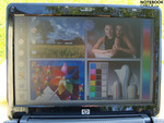 HP Compaq 2230s during outdoor usage HP Compaq 2230s during outdoor usage