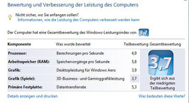 Vista performance index Vista performance index
