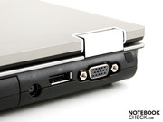 If you want to see many connections on a small notebook, you're well advised with the EliteBook 8440p (display port, VGA).