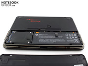 A flat battery is found underneath. A flat battery is found underneath.