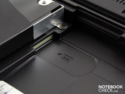 Beneath that, there is a SIM card slot. Our model didn't have a broadband module, though. Beneath that, there is a SIM card slot. Our model didn't have a broadband module, though.