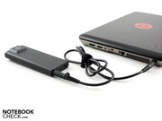 The flat adapter recharges the battery within two hours. The flat adapter recharges the battery within two hours.