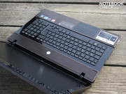 Brushed aluminum alternates with glossy black surfaces.
