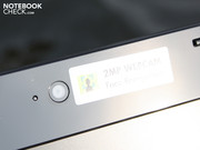 while the 2.0 Megapixel webcam remains almost unnoticeable.