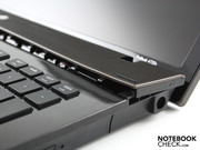 Then the aluminum panel above the keyboard can be pushed away.