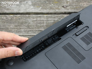 The battery can be taken out by using the single locking mechanism. The battery can be taken out by using the single locking mechanism.