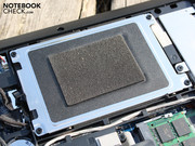The DVD optical drive can be removed after taking out one single screw. The DVD optical drive can be removed after taking out one single screw.