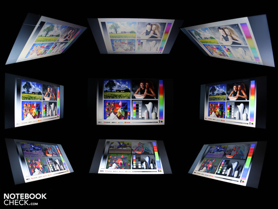 Viewing angles of the HP Pavilion dv6-6008eg Viewing angles of the HP Pavilion dv6-6008eg