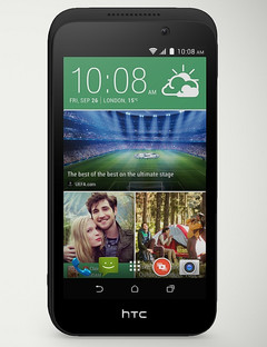 HTC Desire 320 Android smartphone with quad-core processor and 5 MP main camera