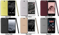 HTC One A9 Aero Hima alleged design options