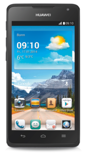 The design of Huawei's Ascend Y530 is contemporary.