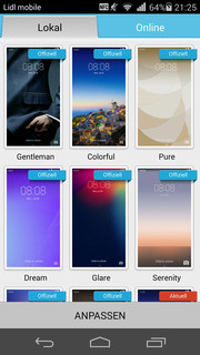 Huawei offers free backgrounds to suit any taste.