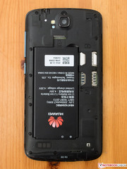 A closeup of the opened casing.